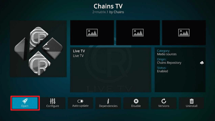 Chains TV Kodi Addon
