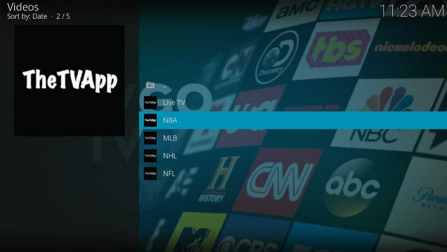 TheTVApp Kodi Addon
