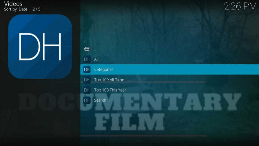 DocumentaryHeaven Kodi Addon