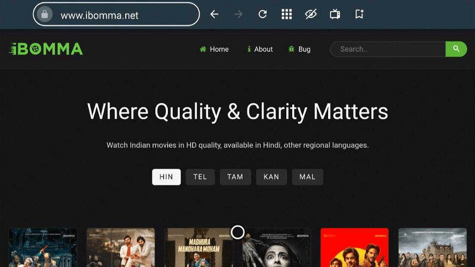 Stream iBomma Website on FireStick