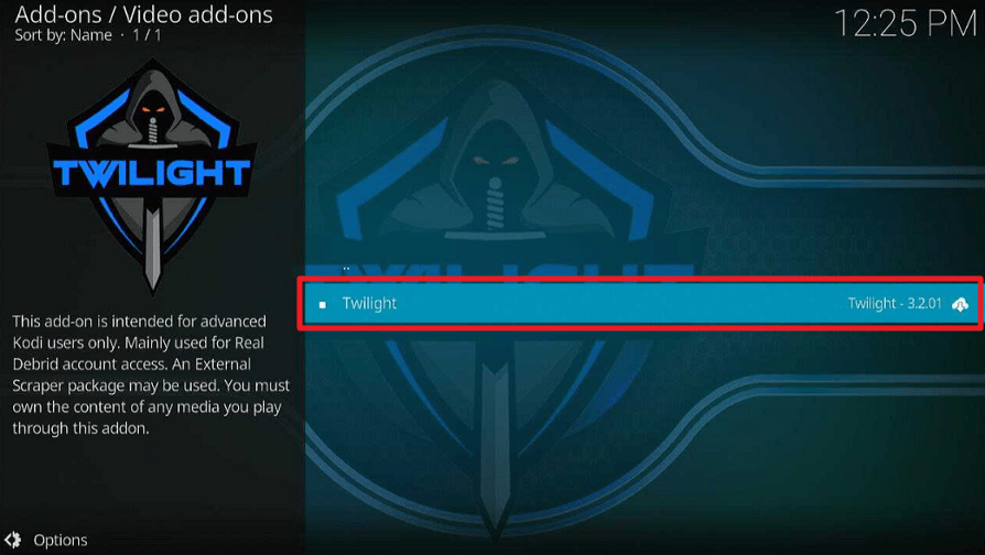 Twilight Kodi Addon