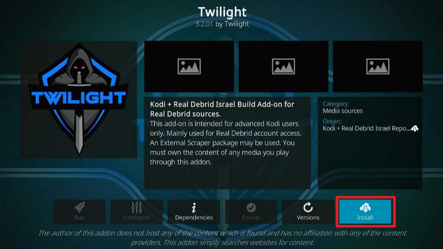 Twilight Kodi Addon