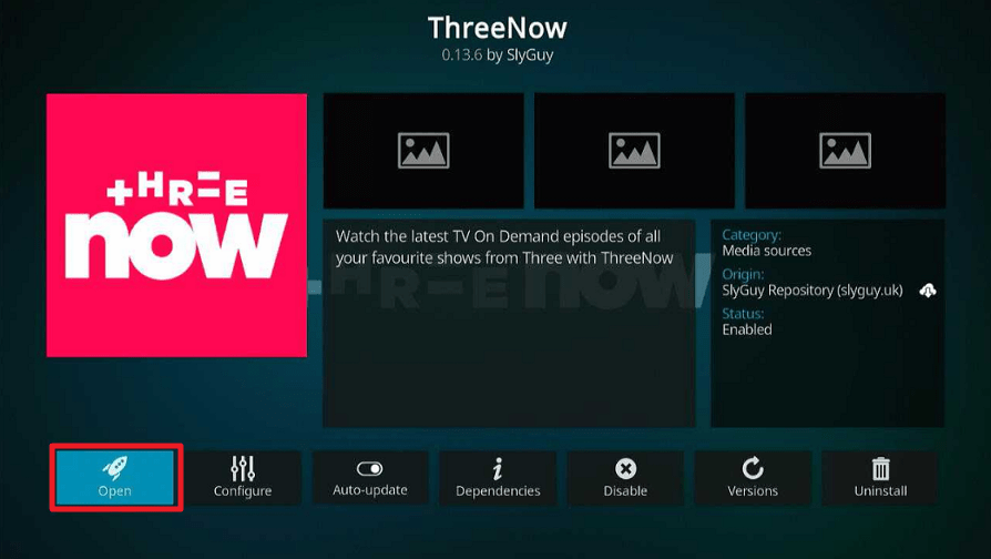 ThreeNow Kodi Addon 