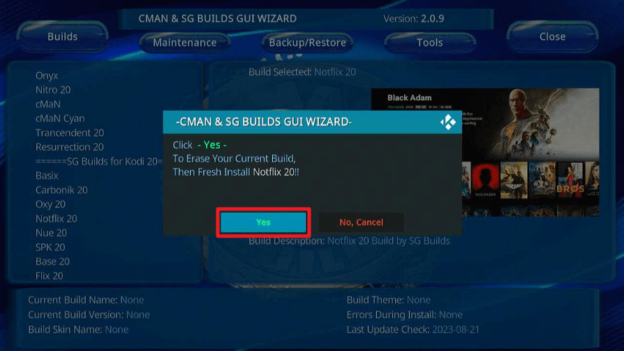NotFlix Kodi Build on Firestick/Android