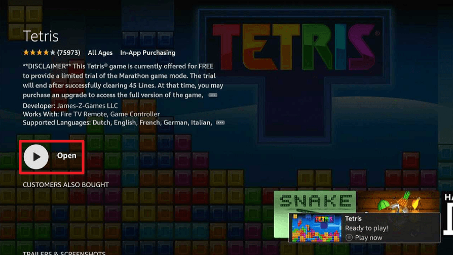 Install Tetris on Firestick