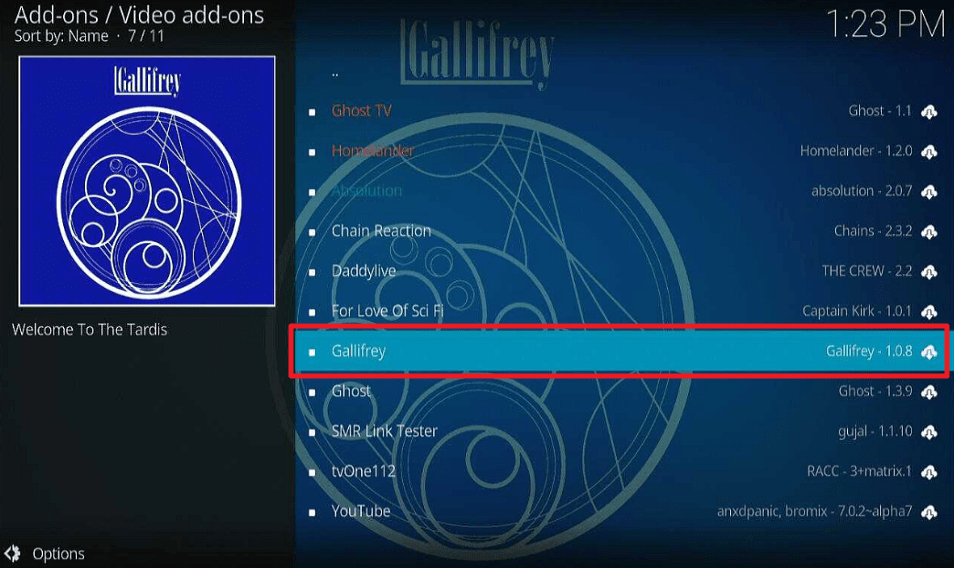 Gallifrey Kodi Addon