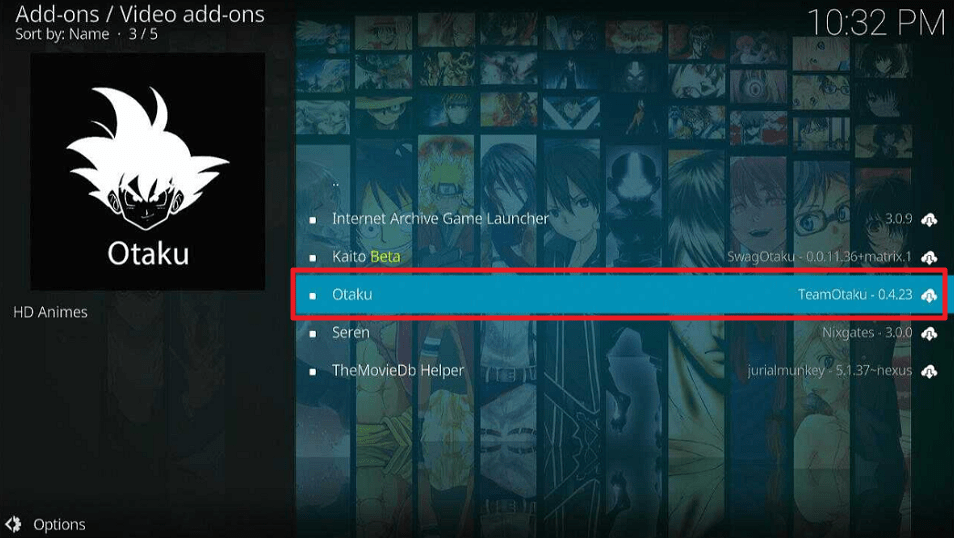 Otaku Kodi Addon