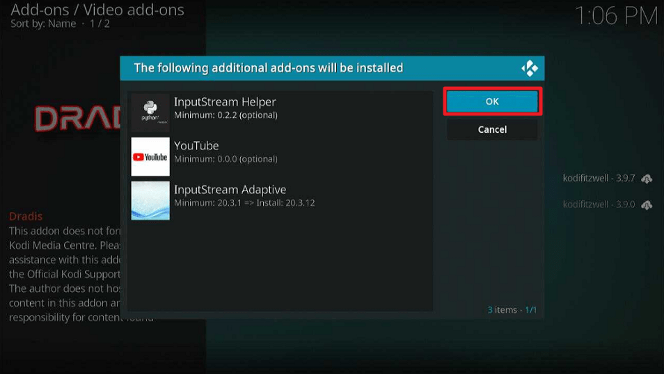 Dradis Kodi Addon