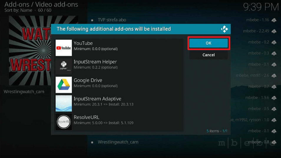 Watch Wrestling Kodi Addon
