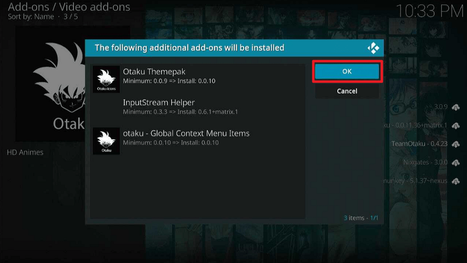 Otaku Kodi Addon