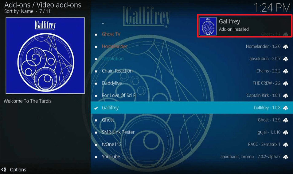 Gallifrey Kodi Addon