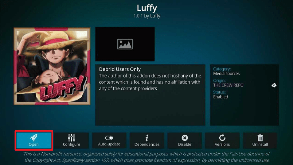 Luffy Kodi Addon