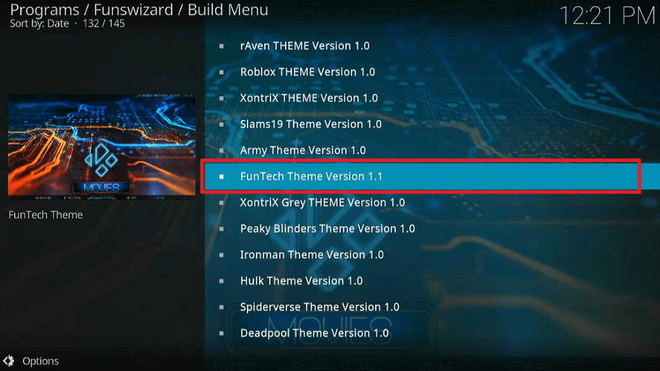 FunTech Theme Kodi Build