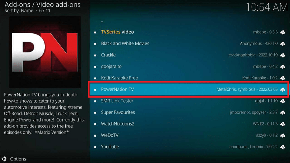 PowerNation TV Kodi Addon