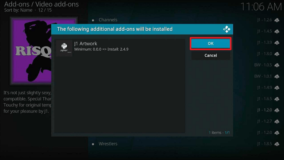 Risque Kodi Addon