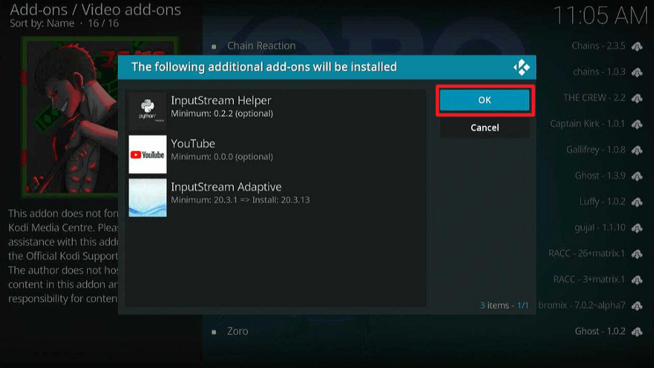Zoro Kodi Addon