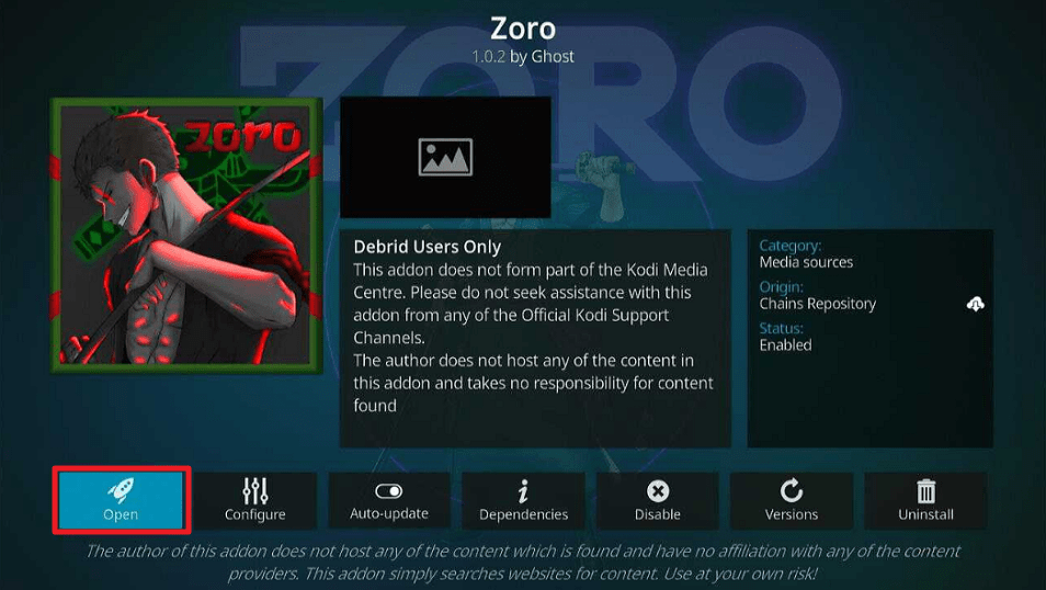 Zoro Kodi Addon