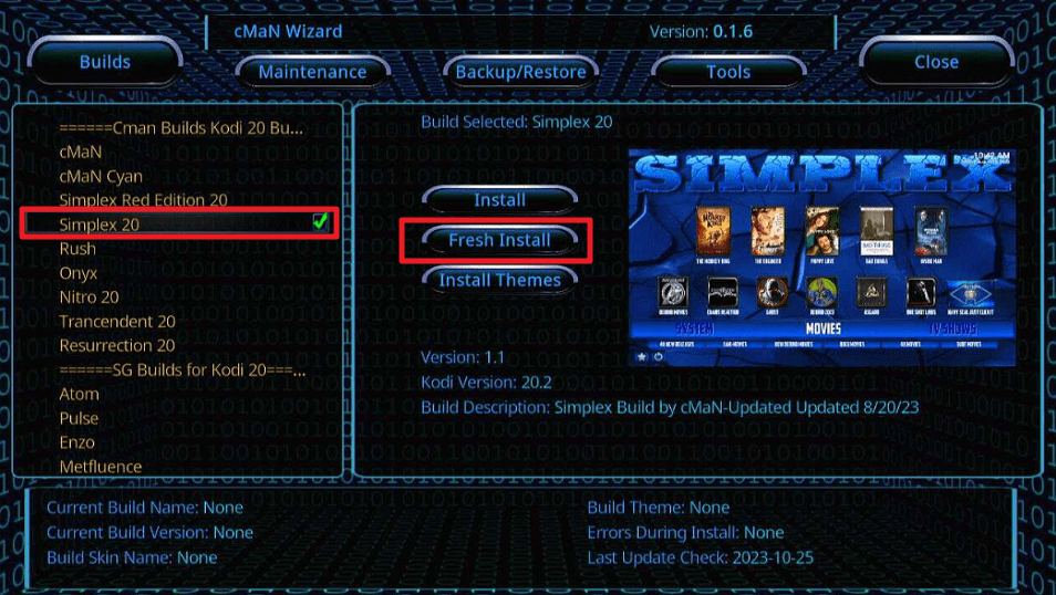 Simplex Kodi Build