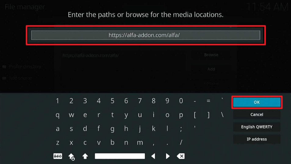 Alfa Kodi Addon